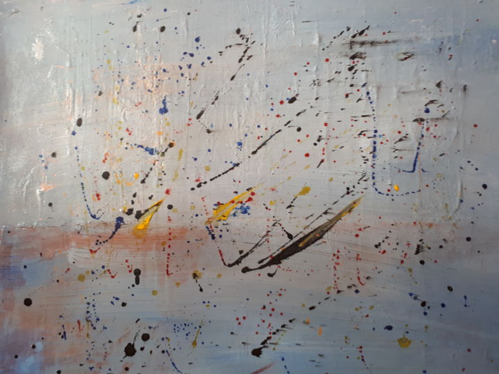Pittura intitolato "desintegration" da Antonio Alvarez, Opera d'arte originale