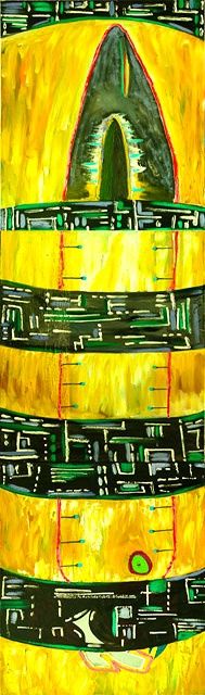 Картина под названием "Эгрегор" - Андрей Жилин, Подлинное произведение искусства, Масло