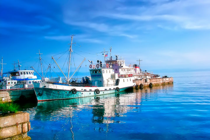 Φωτογραφία με τίτλο "Baikal" από Андрей Жилин, Αυθεντικά έργα τέχνης, Χειρισμένη φωτογραφία