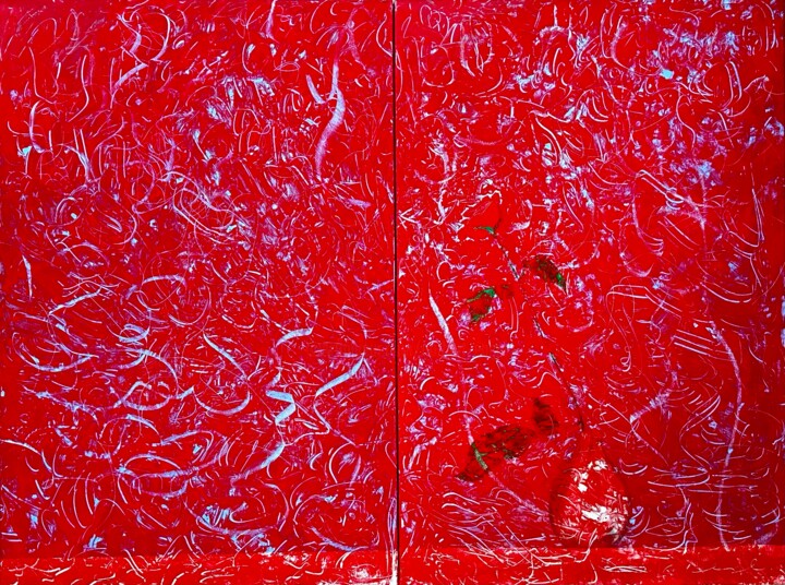 Peinture intitulée "ACRYLIQUE "MEDITATI…" par Norbert Engel, Œuvre d'art originale, Acrylique Monté sur Châssis en bois