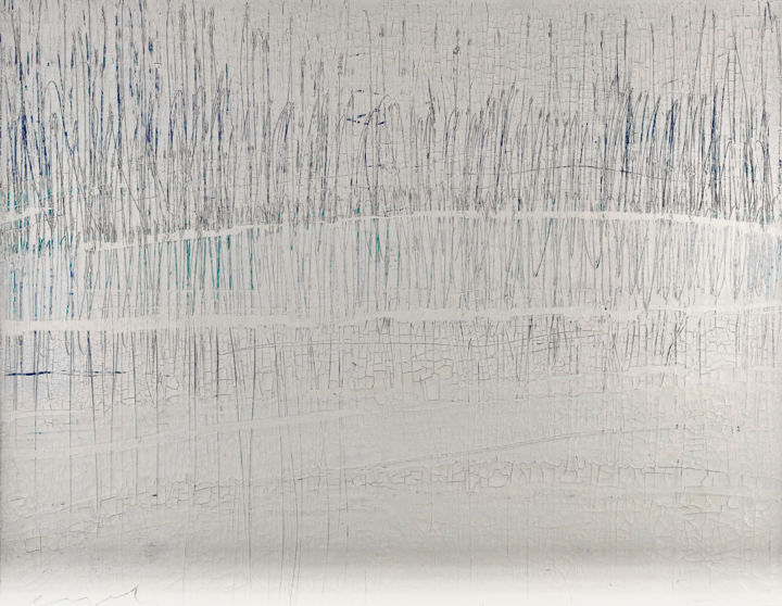 제목이 "Peinture acrylique,…"인 미술작품 Norbert Engel로, 원작, 아크릴 나무 들것 프레임에 장착됨
