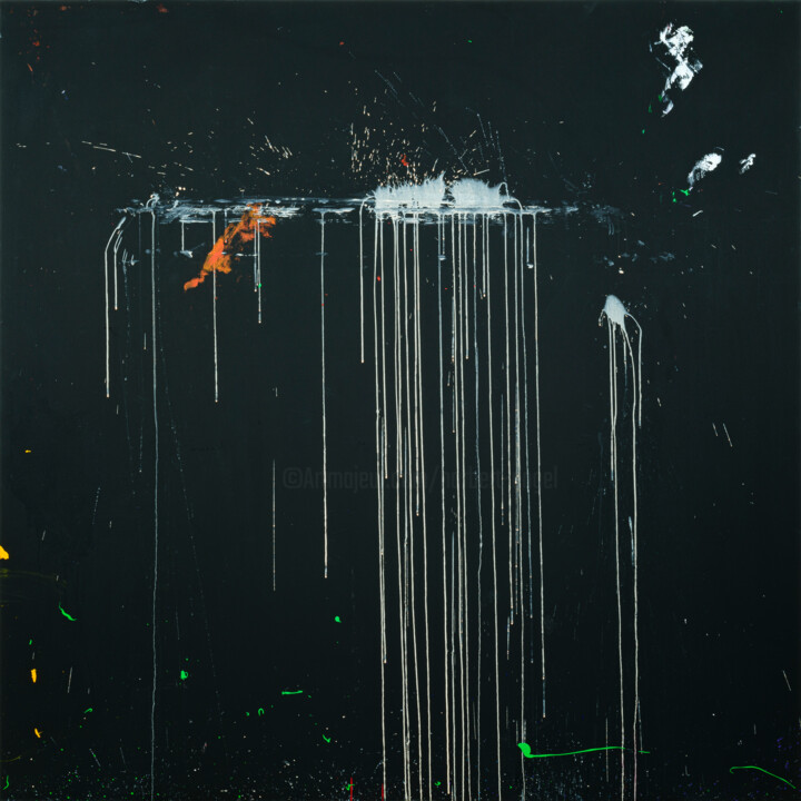 Ζωγραφική με τίτλο "peinture acrylique…" από Norbert Engel, Αυθεντικά έργα τέχνης, Ακρυλικό Τοποθετήθηκε στο Ξύλινο φορείο σ…