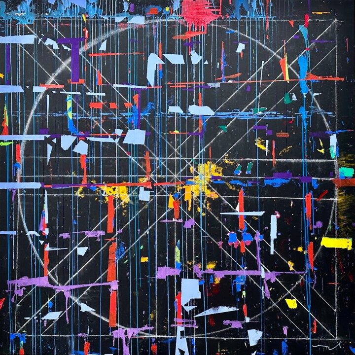 Malarstwo zatytułowany „gouache, pastel gra…” autorstwa Norbert Engel, Oryginalna praca, Gwasz Zamontowany na Drewniana rama…