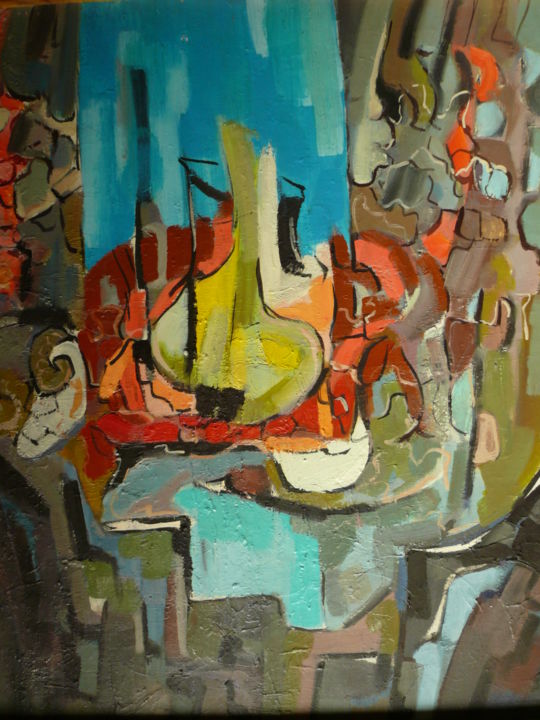 Peinture intitulée "composition 1.jpg" par Norbert Lafon, Œuvre d'art originale, Acrylique