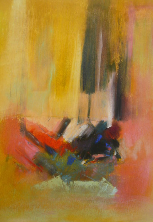 Painting titled "commencement.jpg" by Norbert Lafon, Original Artwork, Pastel