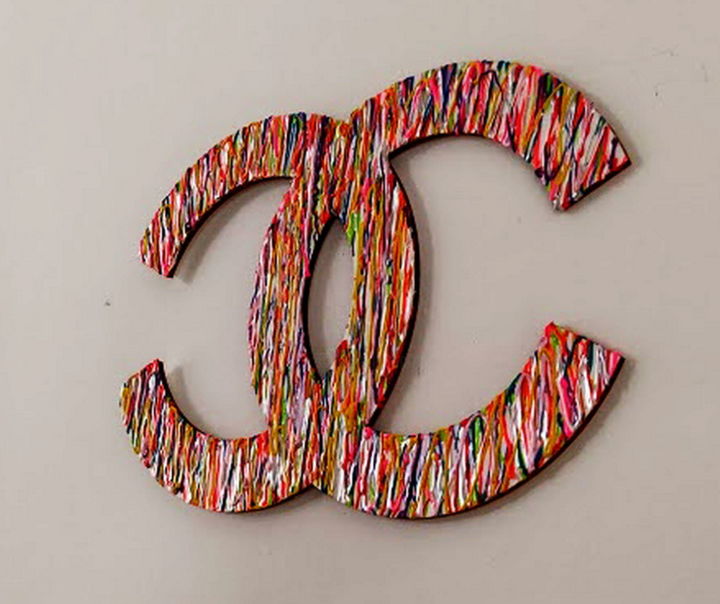 Chanel Logo, Sculpture by Norberto Quinto