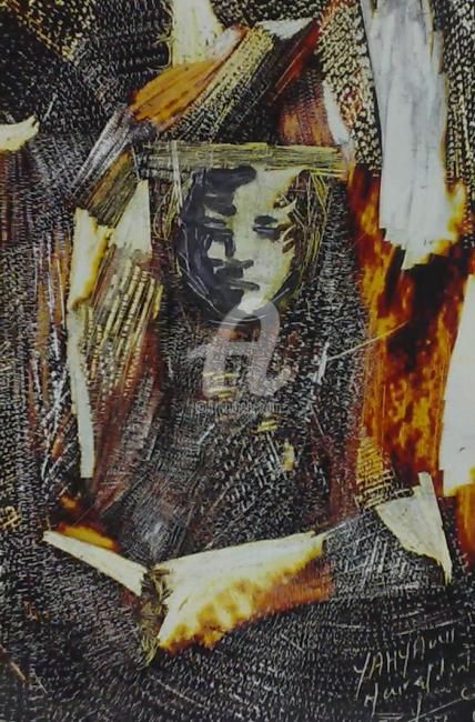 Pittura intitolato "Spleen2.jpg" da El Yahyaoui Noureddine/ Maison Des Arist, Opera d'arte originale