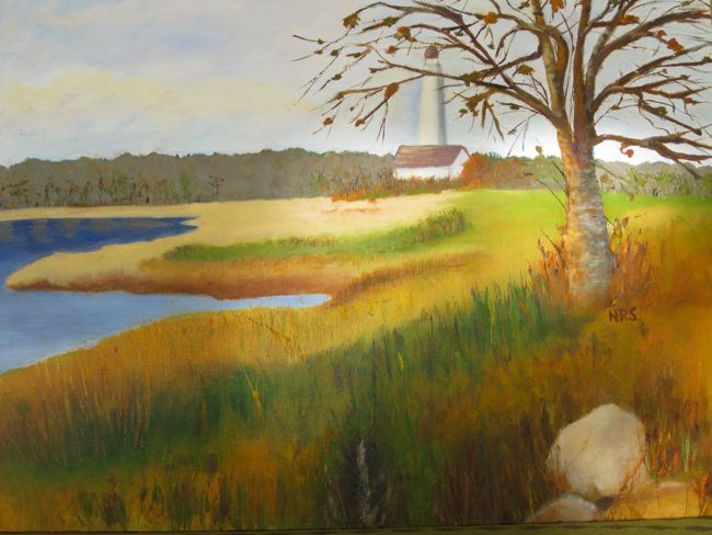 Malerei mit dem Titel "Autumn in New Engla…" von Noreen Schumann, Original-Kunstwerk, Öl