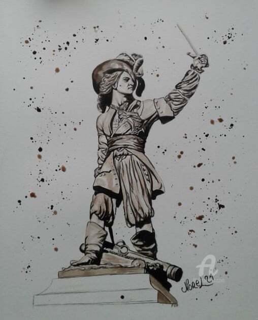 Pintura titulada "Jean Bart 3" por Norel, Obra de arte original, Tinta