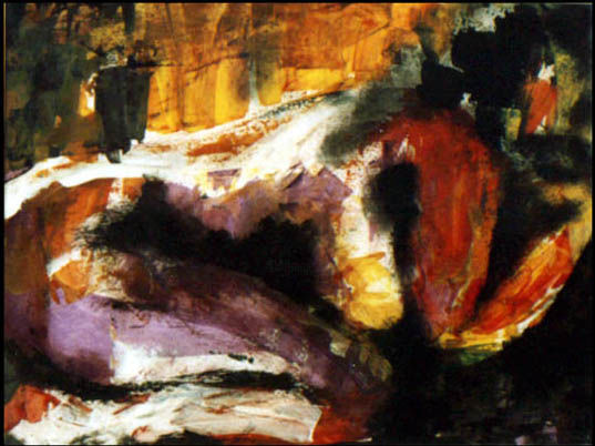 Painting titled ""esfinge"" by Norma Ascencio, Original Artwork, Oil