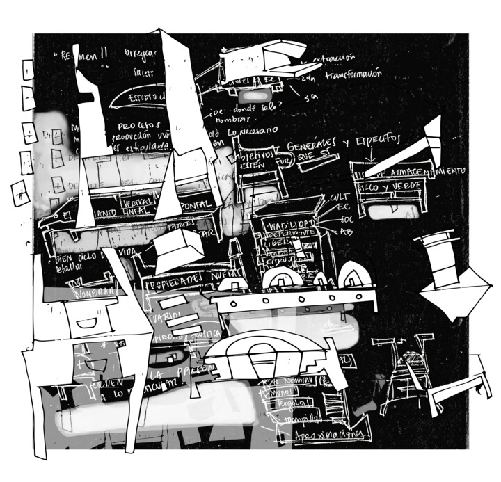 Grafika cyfrowa / sztuka generowana cyfrowo zatytułowany „modular architecture” autorstwa Normandiaart, Oryginalna praca, Ma…