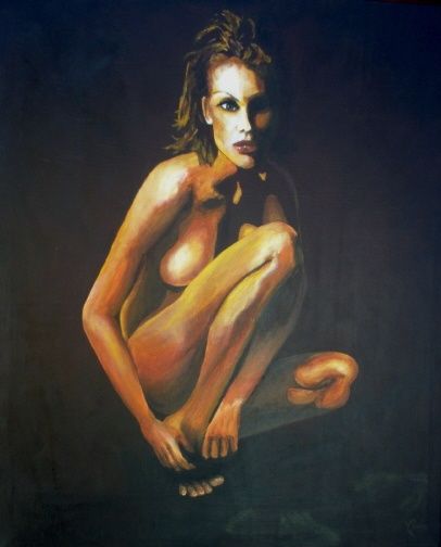 Painting titled "En Silencio" by Yo, Original Artwork
