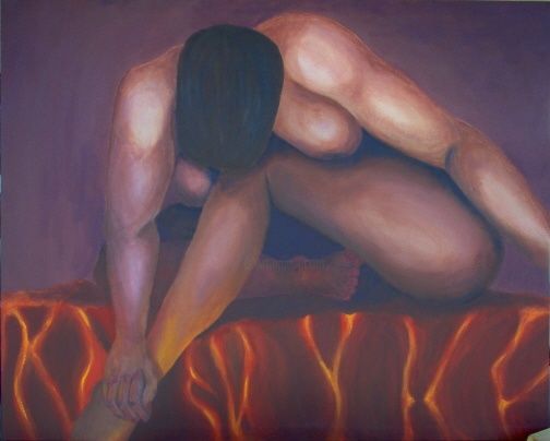 Painting titled "Soledad" by Yo, Original Artwork
