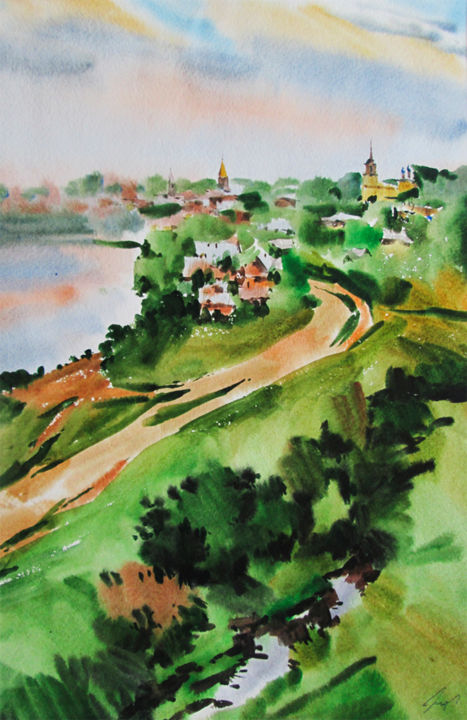 Painting titled "Касимов.jpg" by Nosov Fiodor, Original Artwork