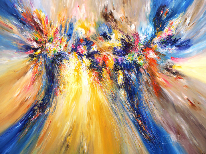 Painting titled "Symphony Of Dreams.…" by Peter Nottrott, Original Art, Acrylic