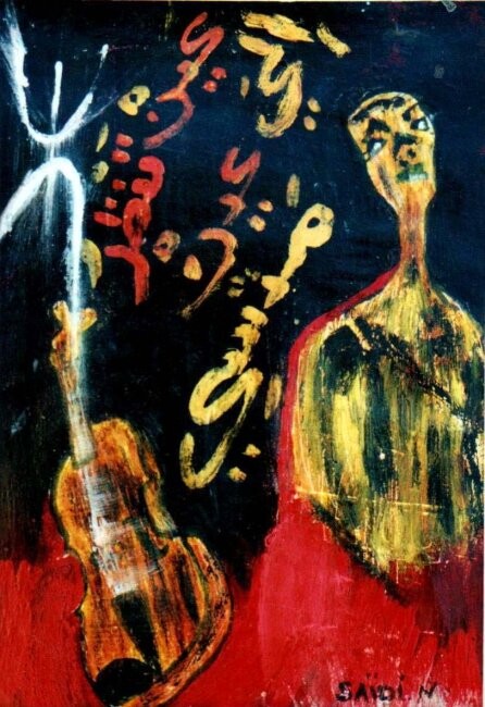 Painting titled "tabl9.jpg" by Nouredine Saidi, Original Artwork