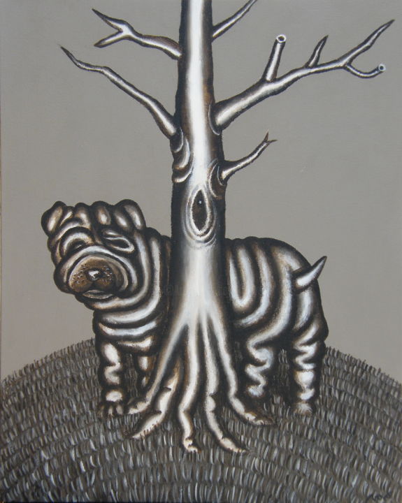 Картина под названием "HIDE AND SEEK" - Marcelo Novo, Подлинное произведение искусства, Акрил Установлен на Деревянная рама…
