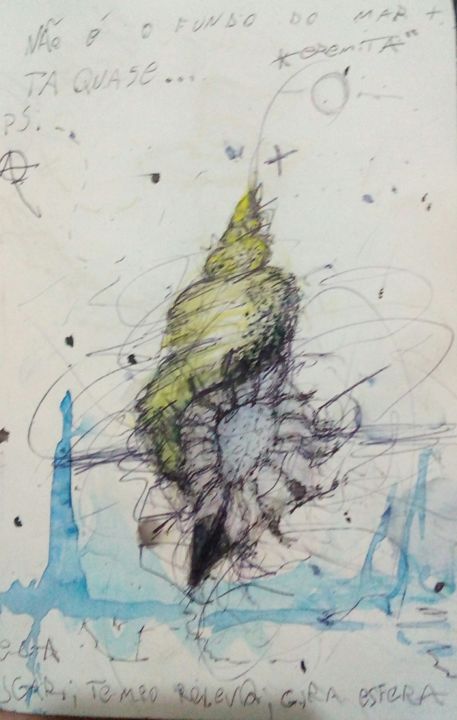 Disegno intitolato "Darwin" da Abstratx, Opera d'arte originale