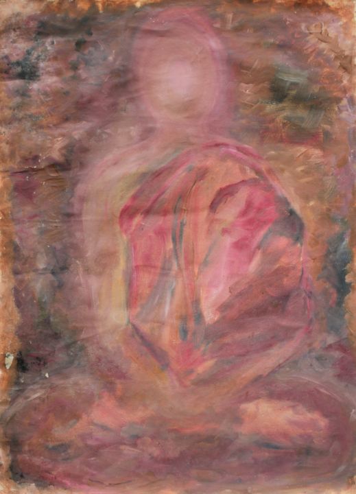 Malerei mit dem Titel ""Bhawana"" von Nilanga Ranasinghe, Original-Kunstwerk, Öl