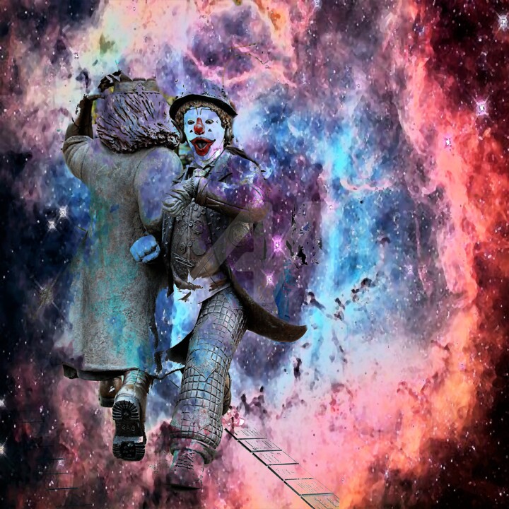 Digital Arts titled "saltimbanque" by Fred Nucci, Original Art, Photo Montage
