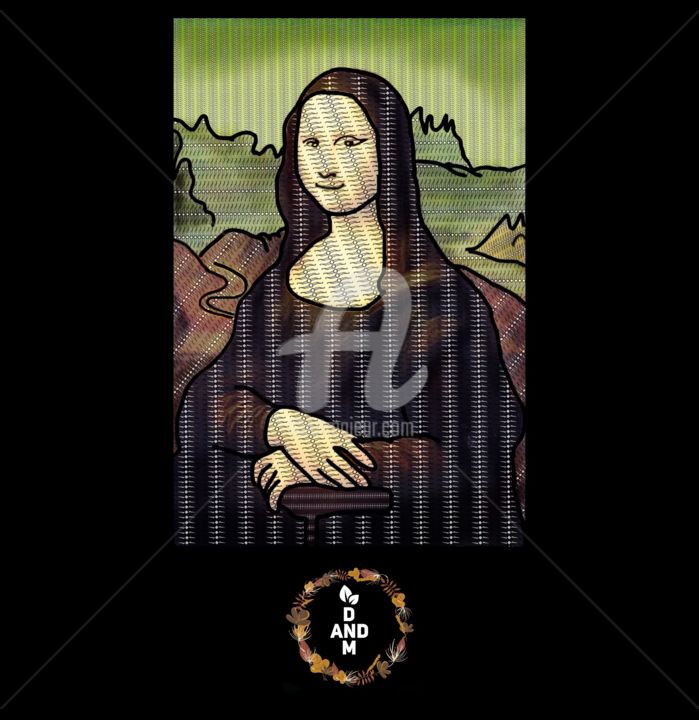 Textile Art titled "Monalisa batik para…" by Nurmahendra Hardytia Hardytia, Original Artwork