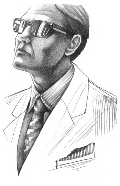 Drawing titled "Style man" by O-Hido Sonia Art, Original Artwork, Pencil