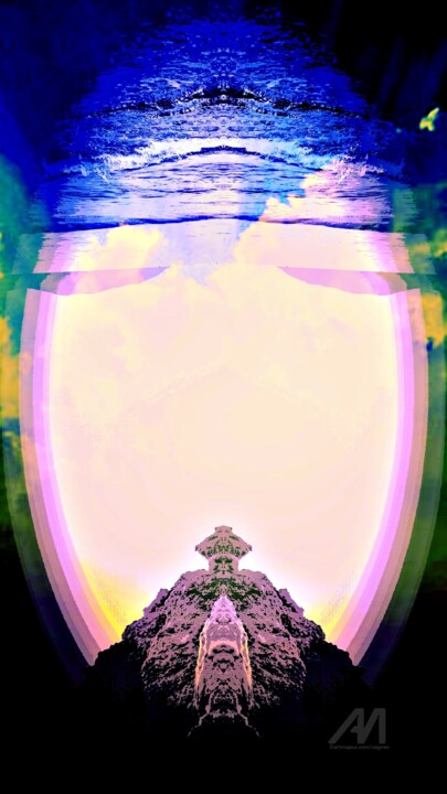 Digital Arts titled "" Blue sanctuary "" by Grafi, Original Artwork, Digital Photography