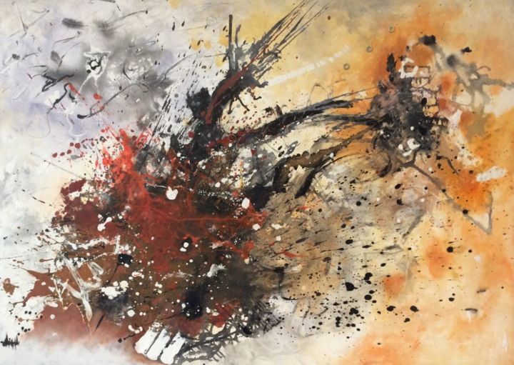 Pintura titulada "Rocío de una Creaci…" por Vicenta Ruiz Obiol, Obra de arte original, Acrílico