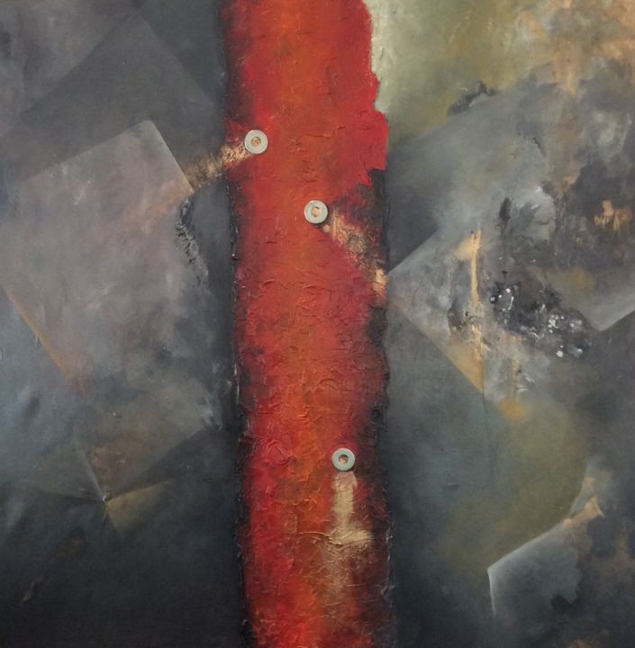 Painting titled "Y partió la histori…" by Vicenta Ruiz Obiol, Original Artwork, Oil