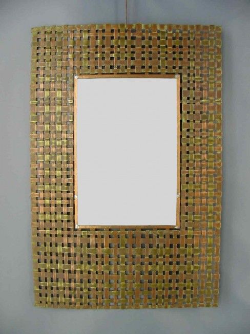 Design titled "miroir tissé cuivre…" by Jacques Menu, Original Artwork