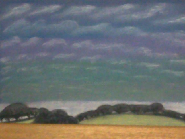 Рисунок под названием "Перистые облака" - Nlo, Подлинное произведение искусства