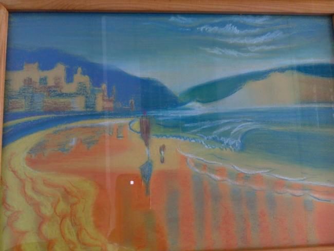 Рисунок под названием "На берегу" - Nlo, Подлинное произведение искусства