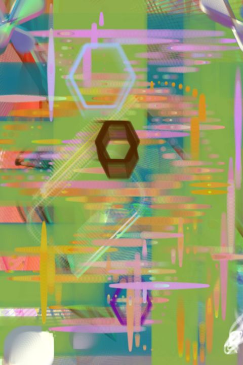 Digital Arts titled "Disparity Between L…" by Obsidian, Original Artwork, Digital Painting