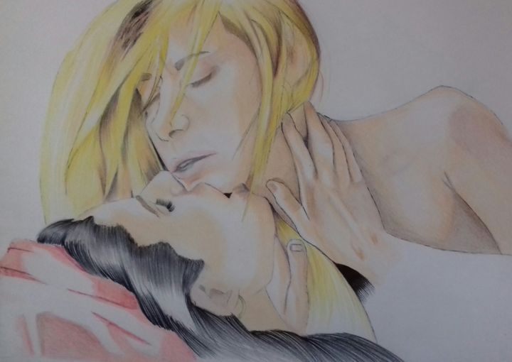 Une Femme Avec Une Femme Dessin Par Océane Morandi Artmajeur