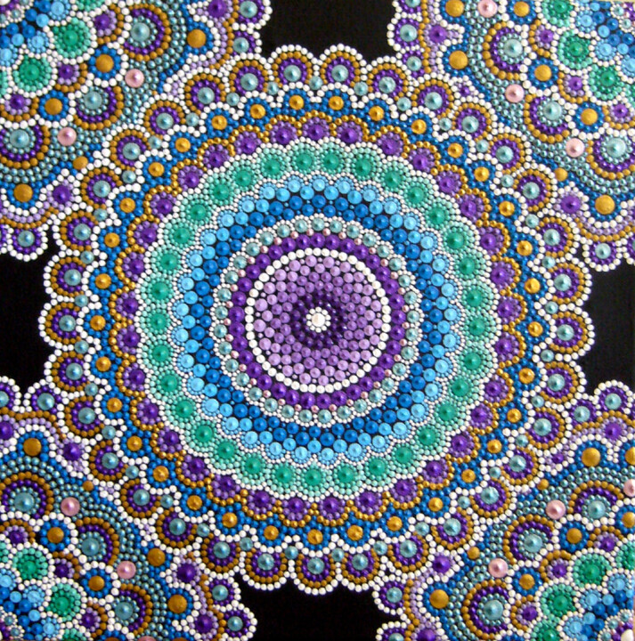 "Psychedelic dreams" başlıklı Tablo Océane tarafından, Orijinal sanat, Akrilik