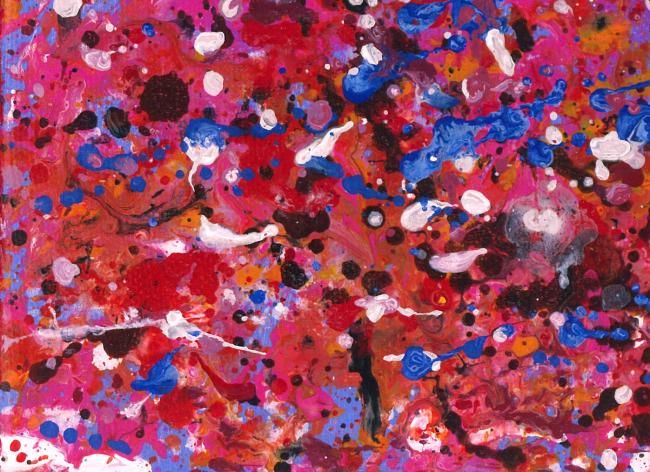 Peinture intitulée "le ciel de nos étoi…" par Océane Misako Gobet, Œuvre d'art originale