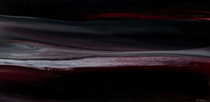 Pittura intitolato "Nuit océane" da R.Montalieu, Opera d'arte originale, Altro