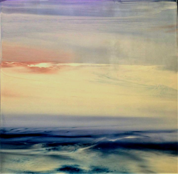 Картина под названием "Bord de mer" - R.Montalieu, Подлинное произведение искусства, Другой