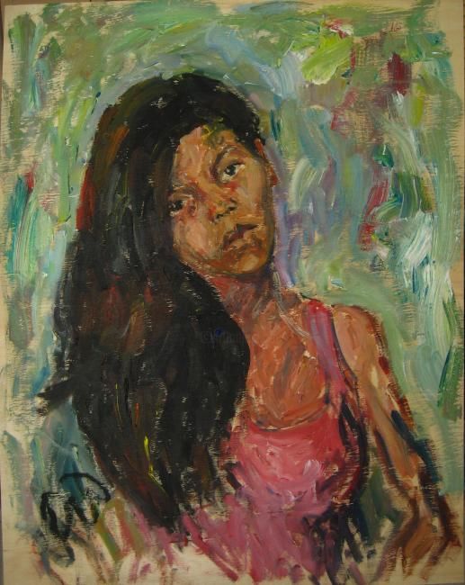 Painting titled "Daniela" by Ocell, Original Artwork