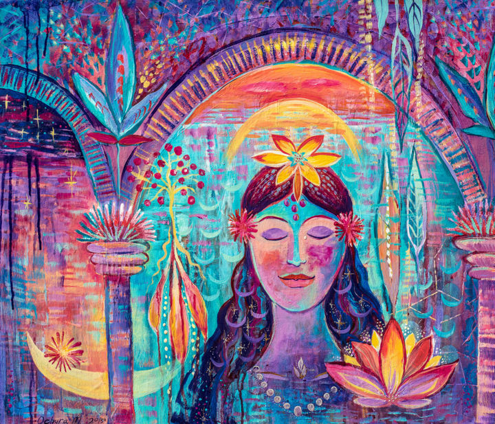 "The sweet nectar of…" başlıklı Tablo Marianna Ochyra tarafından, Orijinal sanat, Akrilik