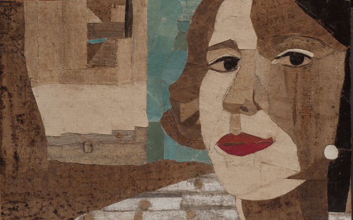 Collages getiteld "Luigia" door Barbara Marion, Origineel Kunstwerk