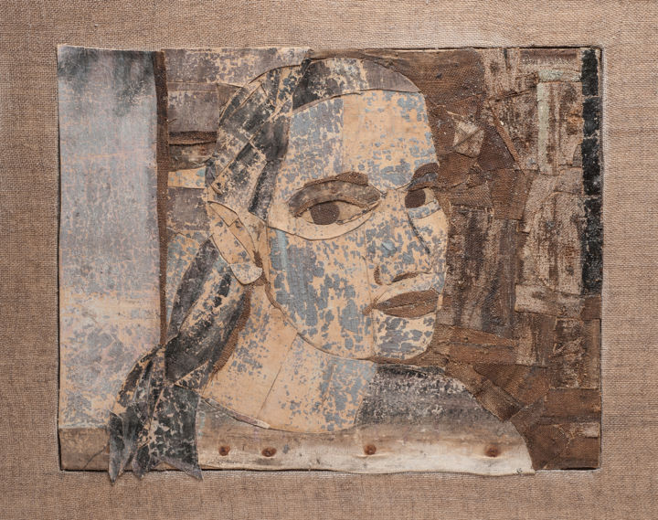 Collages getiteld "Marta numero 2" door Barbara Marion, Origineel Kunstwerk