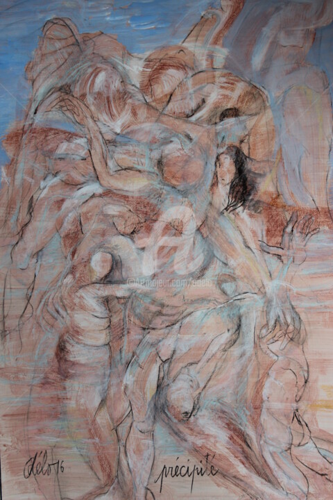 Pintura titulada "Precipité" por Odélo, Obra de arte original, Acrílico
