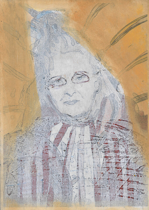 Peinture intitulée "Vivienne W." par Odetka Tuduri, Œuvre d'art originale, Photographie manipulée