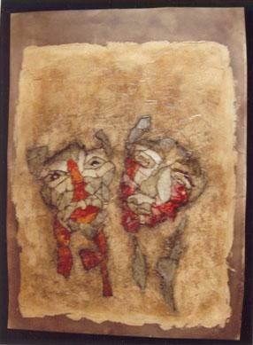 Painting titled "Sans titre" by Odette Le Cabon Forestier, Original Artwork