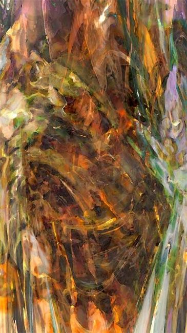 Peinture intitulée "a l'heure des girol…" par Maurice Odic, Œuvre d'art originale
