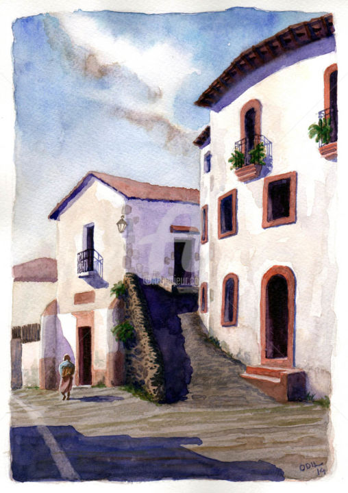 Painting titled "Taxco, México" by Odil Miranda Ribeiro, Original Artwork