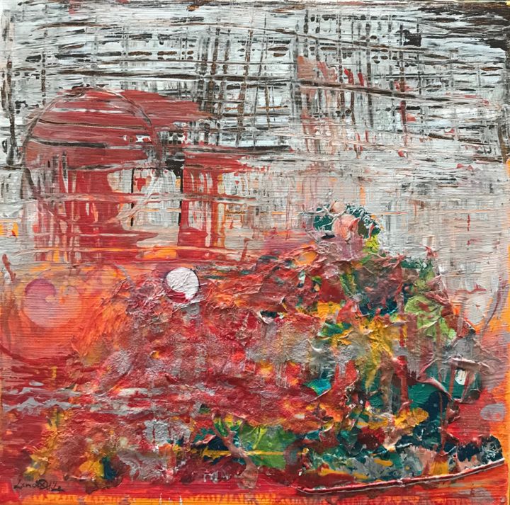 Peinture intitulée "sans titre" par Odile.Lan, Œuvre d'art originale, Acrylique Monté sur Châssis en bois