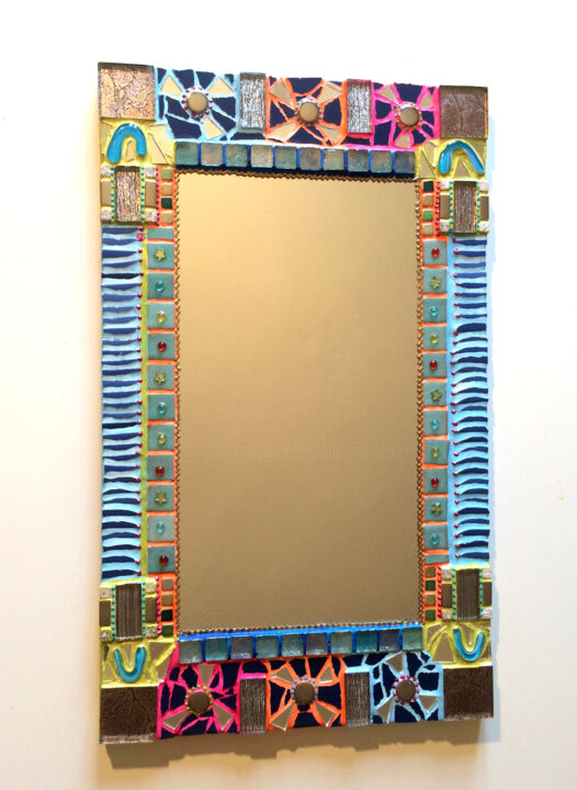 Design titled "miroir mosaïque cou…" by Odile Maffone, Original Artwork, Mosaic