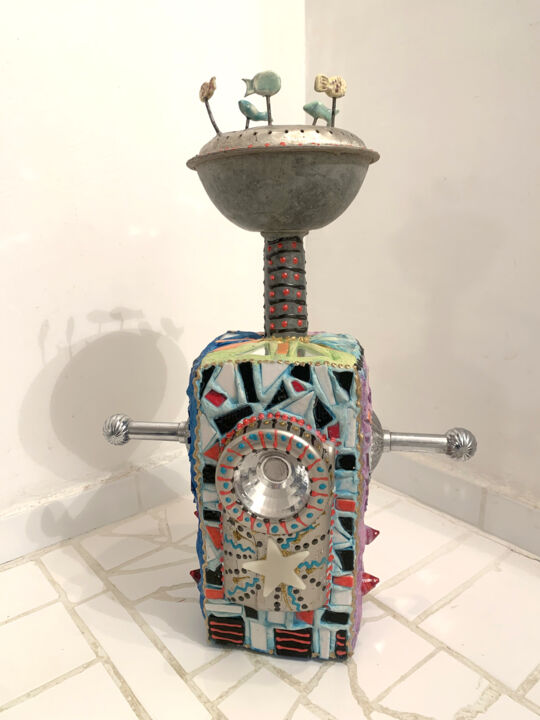 Design intitulée "sculpture béton cel…" par Odile Maffone, Œuvre d'art originale, Béton cellulaire